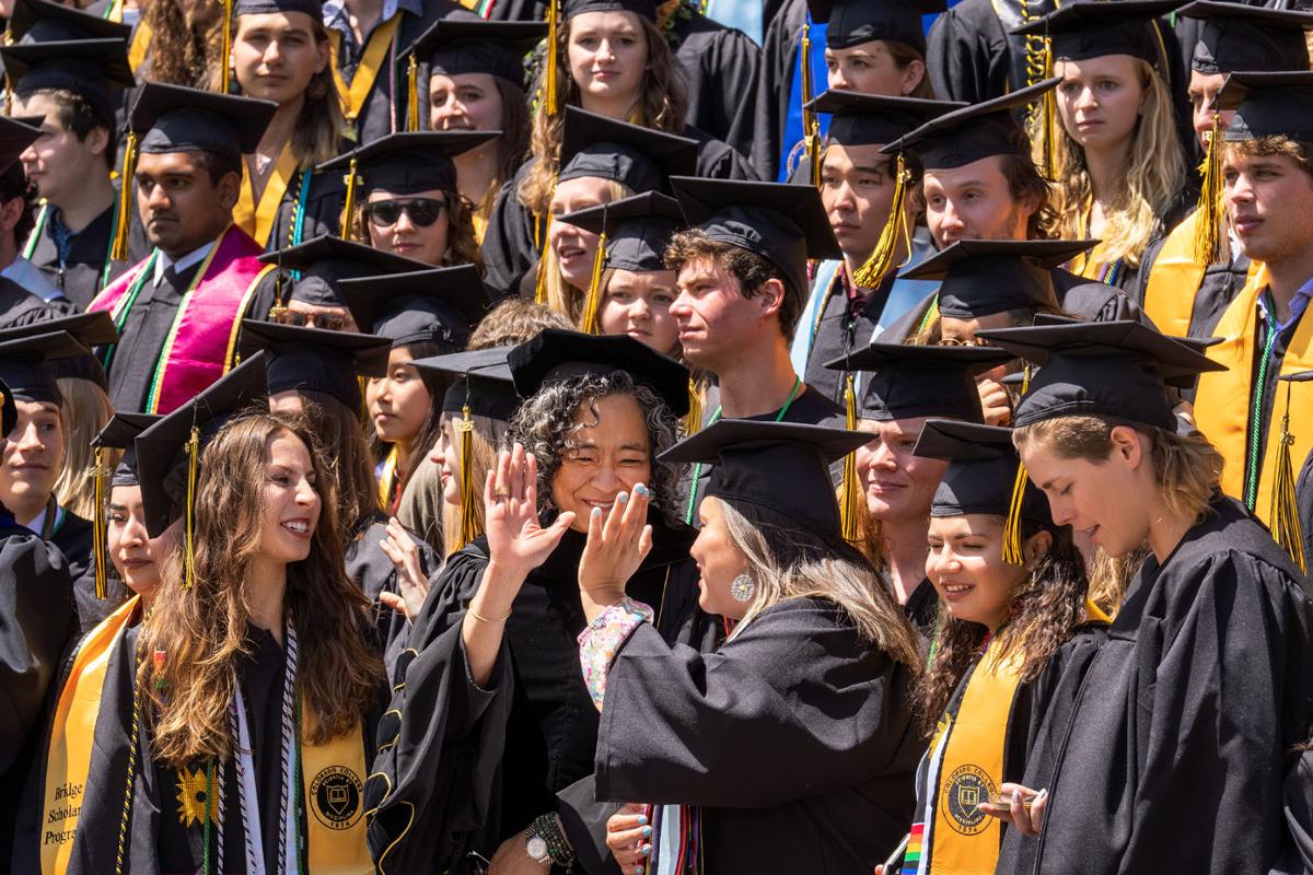 Baccalaureate Ceremony, a centuries-old graduation tradition which provides a quiet, intimate opportunity to reflect on the rite of passage of graduation, and to hear from faculty and enjoy students' talents on 5/27/23 in Shove Chapel. Photo by Lonnie Timmons III / Colorado College.